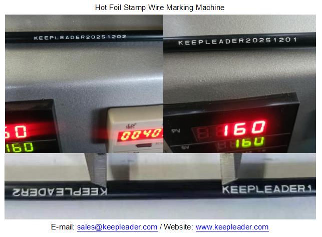 Hot Foil Stamp Wire Marking Machine