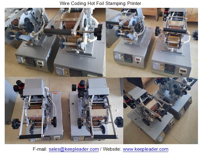 Wire Coding Hot Foil Stamping Printer