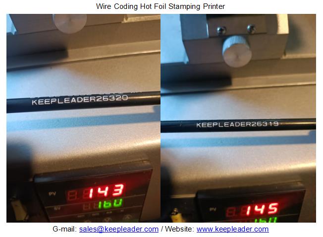 Wire Coding Hot Foil Stamping Printer
