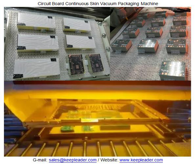 Circuit Board Continuous Skin Vacuum Packaging Machine
