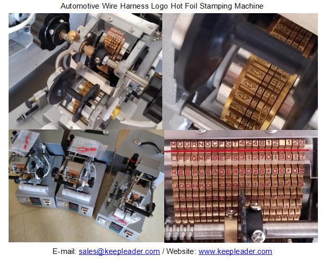 Automotive Wire Harness Logo Hot Foil Stamping Machine