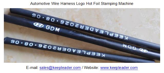 Automotive Wire Harness Logo Hot Foil Stamping Machine